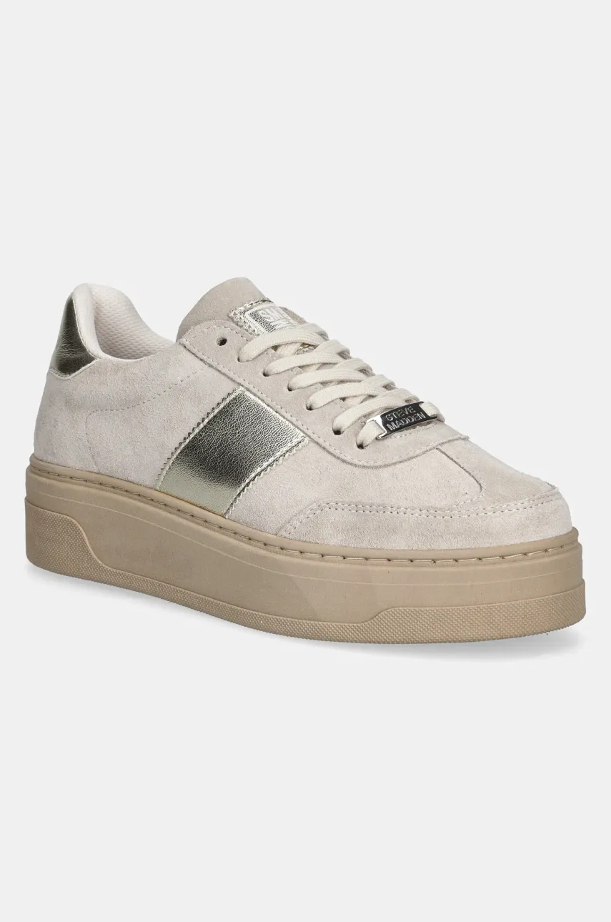 Steve Madden sneakers din piele intoarsă Moxy culoarea bej, SM11003414