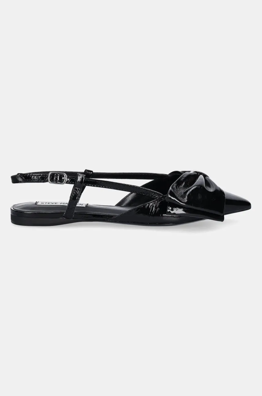 Кожаные балетки Steve Madden Dazzled цвет чёрный открытая пятка SM11003531 Кожаные балетки Steve Madden Dazzled цвет чёрный открытая пятка SM11003531