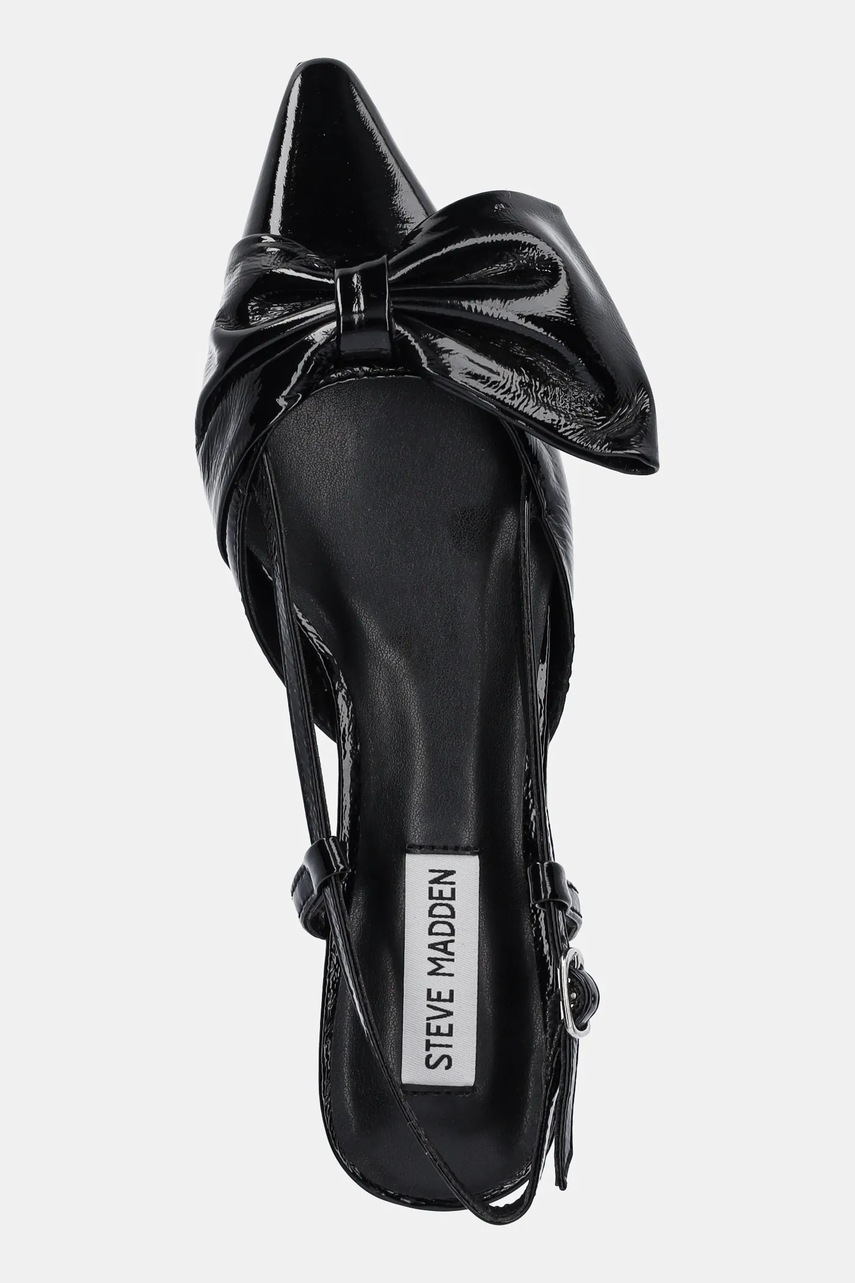 Δερμάτινες μπαλαρίνες Steve Madden Dazzled χρώμα: μαύρο, SM11003531 φωτογραφία