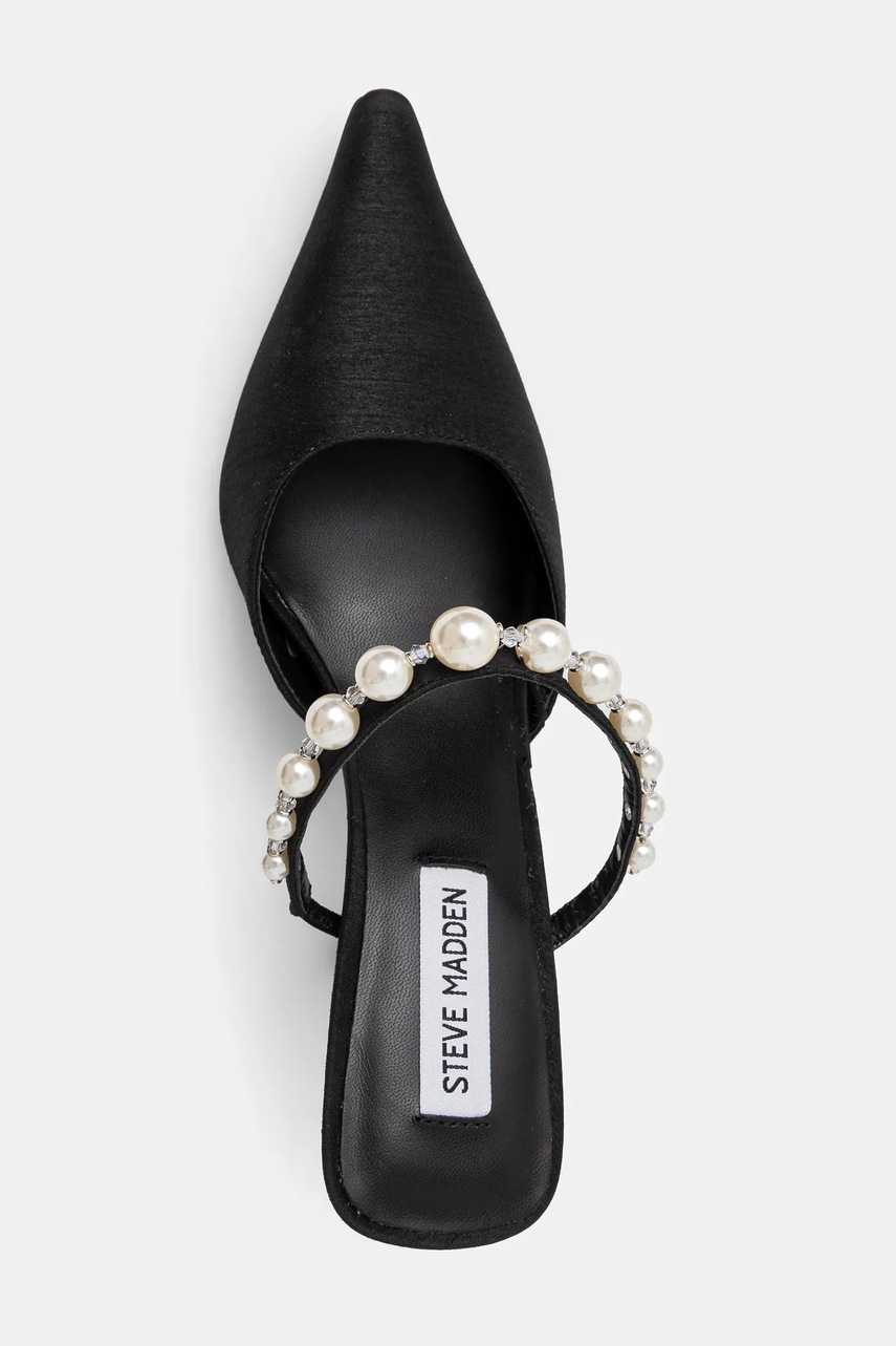 Шльопанці Steve Madden Brecki-P жіночі колір чорний на шпильці SM11003668 