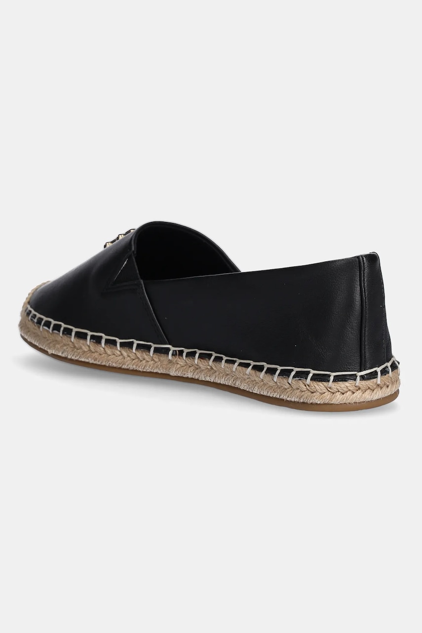 Tommy Hilfiger bőr espadrilles TH LOGO LEATHER ESPADRILLE fekete, FW0FW08540 termék 2. képe