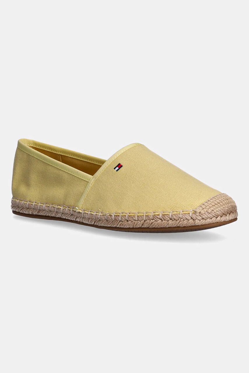 Levně Espadrilky Tommy Hilfiger FLAG CANVAS ESPADRILLE žlutá barva, FW0FW08541
