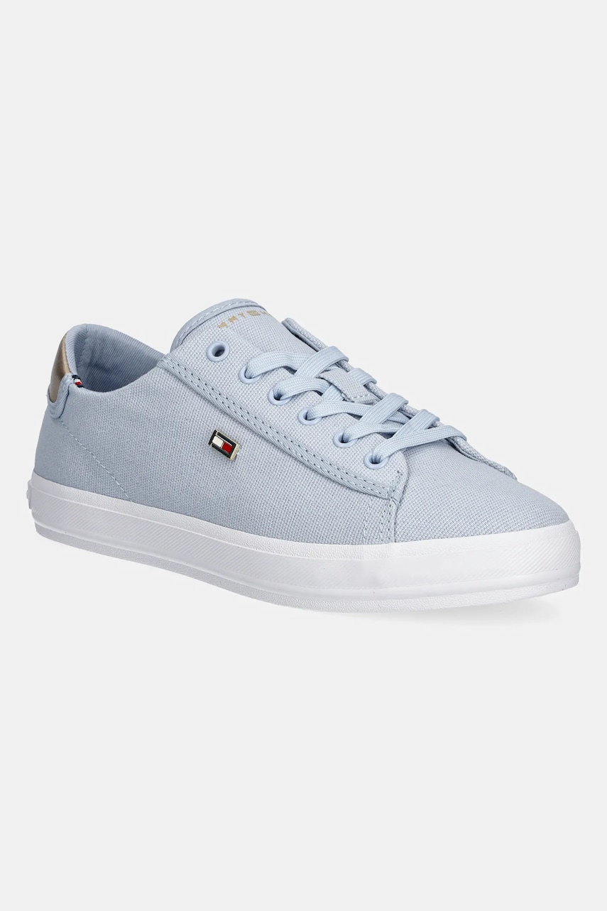 Levně Tenisky Tommy Hilfiger VULC CANVAS LACE UP SNEAKER modrá barva, FW0FW08647