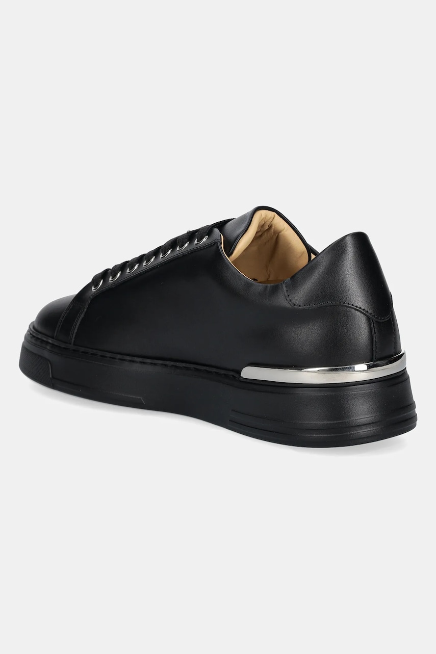 Philipp Plein bőr sportcipő Nappa Lo-Top Hexagon fekete, USC0692 PLE075N 0202 termék 2. képe