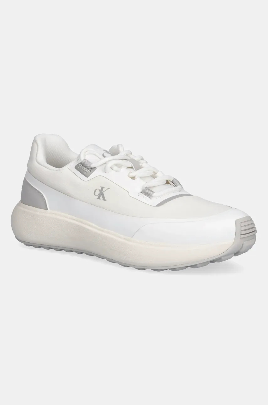 Levně Sneakers boty Calvin Klein Jeans ATHLEISURE RUNNER LACEUP NT bílá barva, YW0YW01823