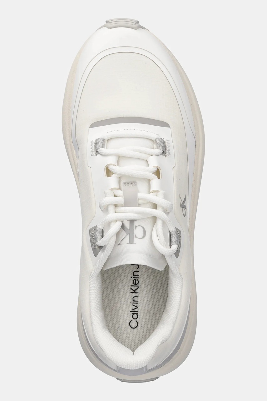 Αθλητικά Calvin Klein Jeans ATHLEISURE RUNNER LACEUP NT χρώμα: άσπρο, YW0YW01823 φωτογραφία