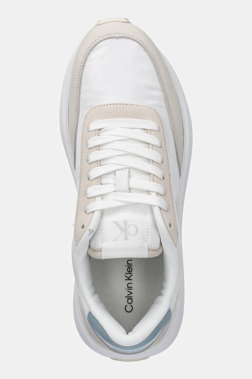 Αθλητικά Calvin Klein Jeans ATHLEISURE RUNNER LACEUP MIX WN χρώμα: άσπρο, YW0YW01774 φωτογραφία