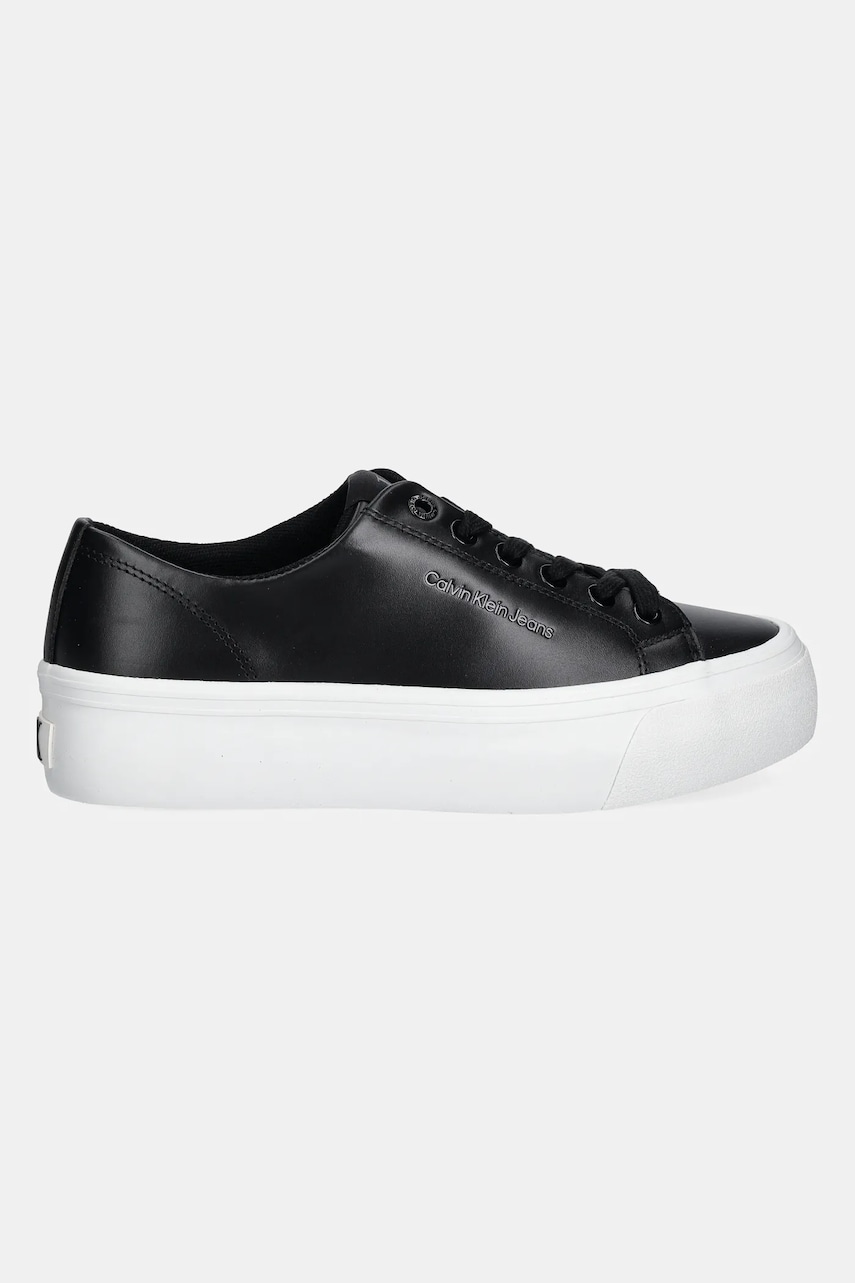 Кроссовки Calvin Klein Jeans VULC FLATFORM LOW MG LTH цвет чёрный YW0YW01771 Кроссовки Calvin Klein Jeans VULC FLATFORM LOW MG LTH цвет чёрный YW0YW01771