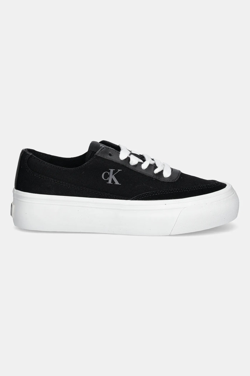 Кеды Calvin Klein Jeans VULC FLATFORM LOW CV MIX MG цвет чёрный YW0YW01770 Кеды Calvin Klein Jeans VULC FLATFORM LOW CV MIX MG цвет чёрный YW0YW01770