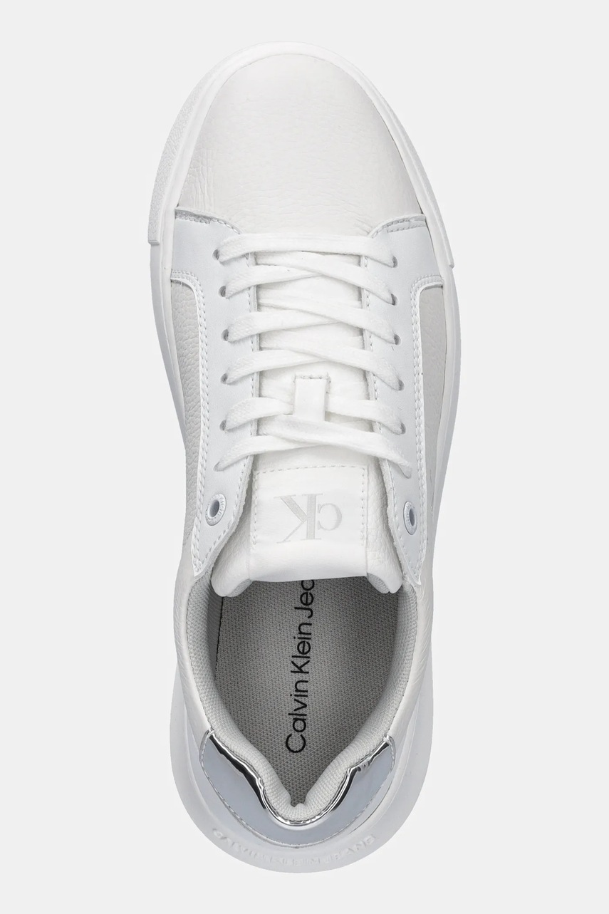 Αθλητικά Calvin Klein Jeans CHUNKY CUPSOLE LOW MG χρώμα: άσπρο, YW0YW01769 φωτογραφία