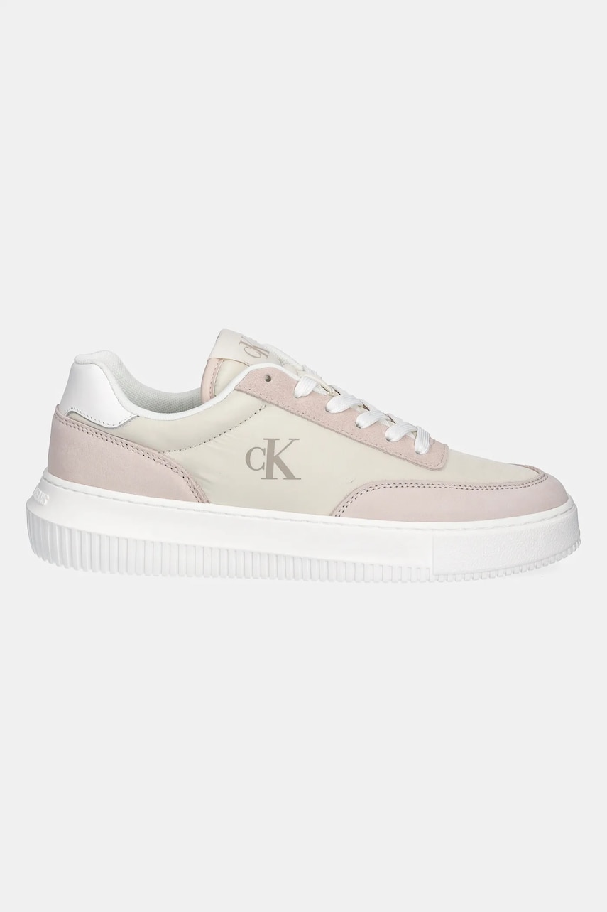 Кроссовки Calvin Klein Jeans CHUNKY CUPSOLE LOW MIX IN цвет бежевый YW0YW01768 Кроссовки Calvin Klein Jeans CHUNKY CUPSOLE LOW MIX IN цвет бежевый YW0YW01768