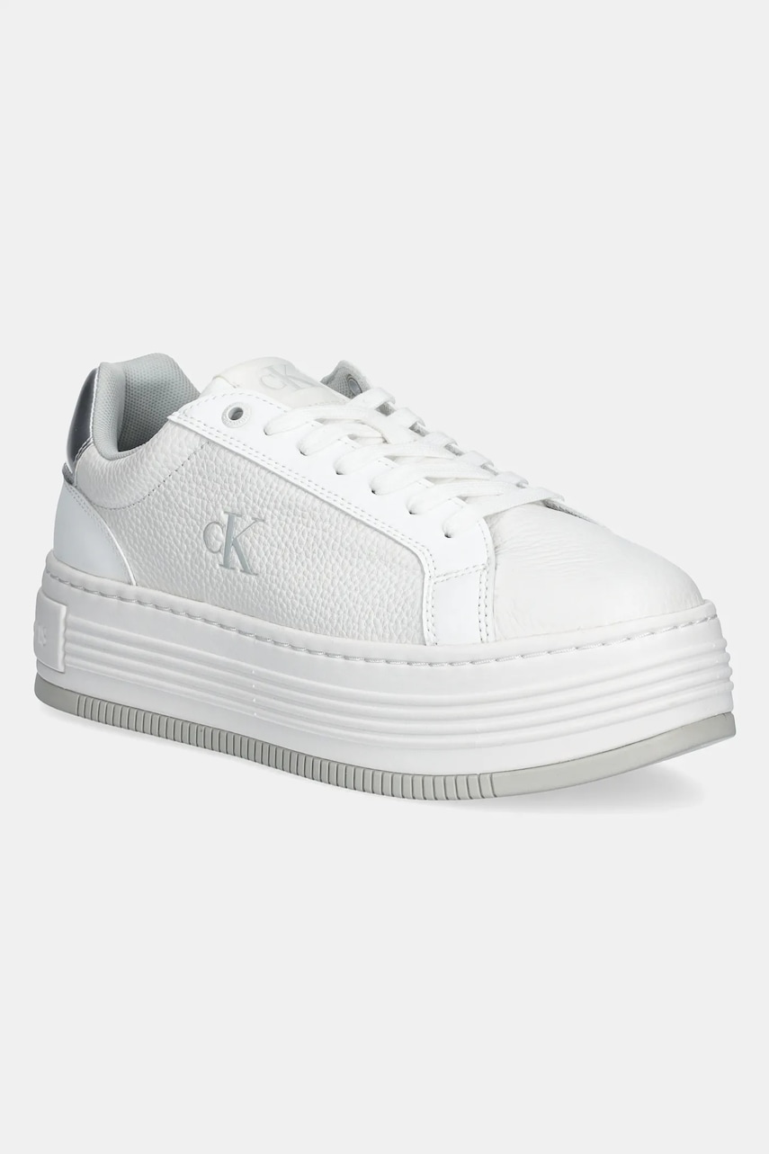 

Маратонки Calvin Klein Jeans BOLD FLATF LOW LACE MG в бяло YW0YW01766, Бял