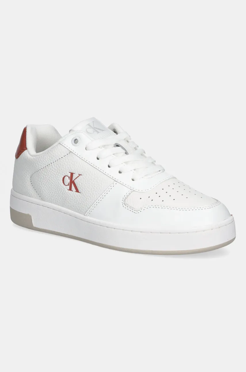 Levně Sneakers boty Calvin Klein Jeans BASKET CUPSOLE LOW MG bílá barva, YW0YW01765