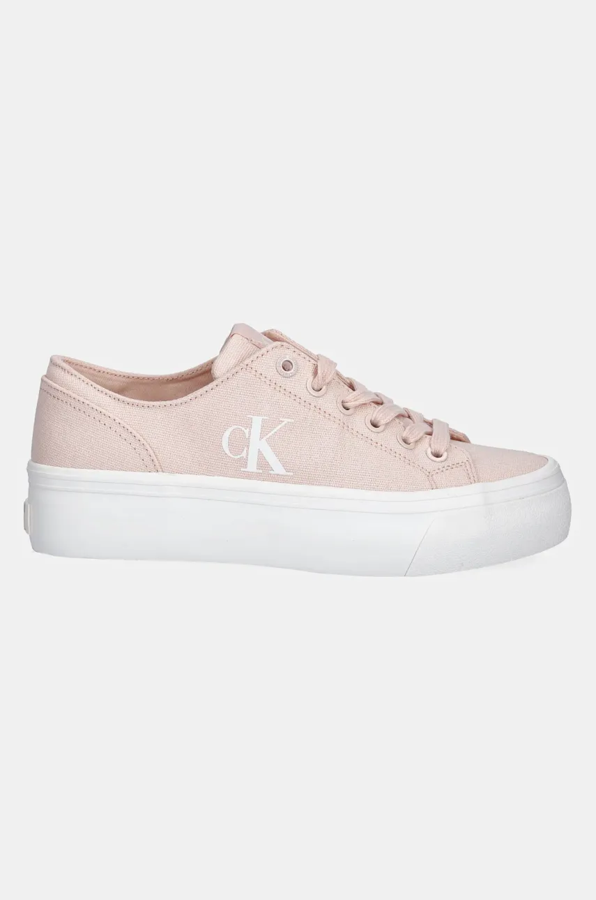 Кеды Calvin Klein Jeans VULC FLATFORM LOW CV MG женские цвет розовый YW0YW01763 Кеды Calvin Klein Jeans VULC FLATFORM LOW CV MG женские цвет розовый YW0YW01763