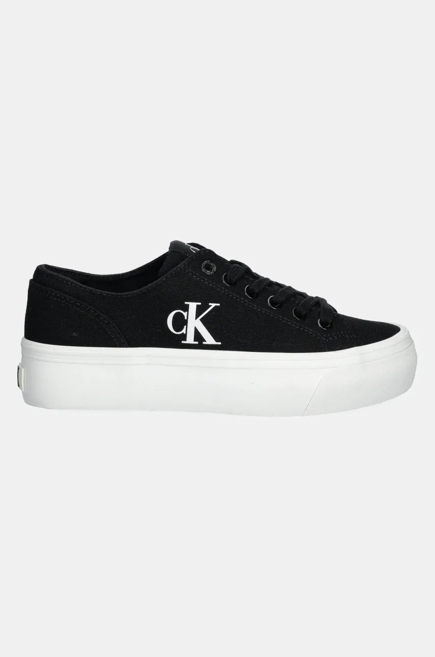 Кеды Calvin Klein Jeans VULC FLATFORM LOW CV MG женские цвет чёрный YW0YW01763 Кеды Calvin Klein Jeans VULC FLATFORM LOW CV MG женские цвет чёрный YW0YW01763