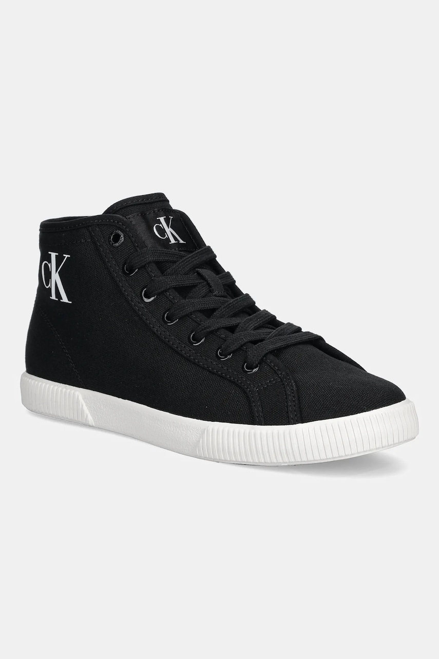 Levně Kecky Calvin Klein Jeans ESS VULC MID CV MG WN černá barva, YW0YW01761