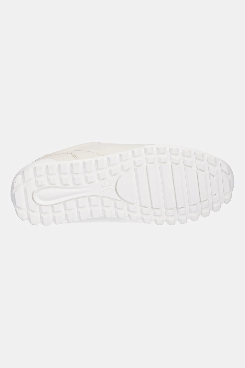 Δερμάτινα αθλητικά παπούτσια Calvin Klein Jeans LOW PROFILE RUNNER χρώμα: μπεζ, YW0YW01751 φωτογραφία