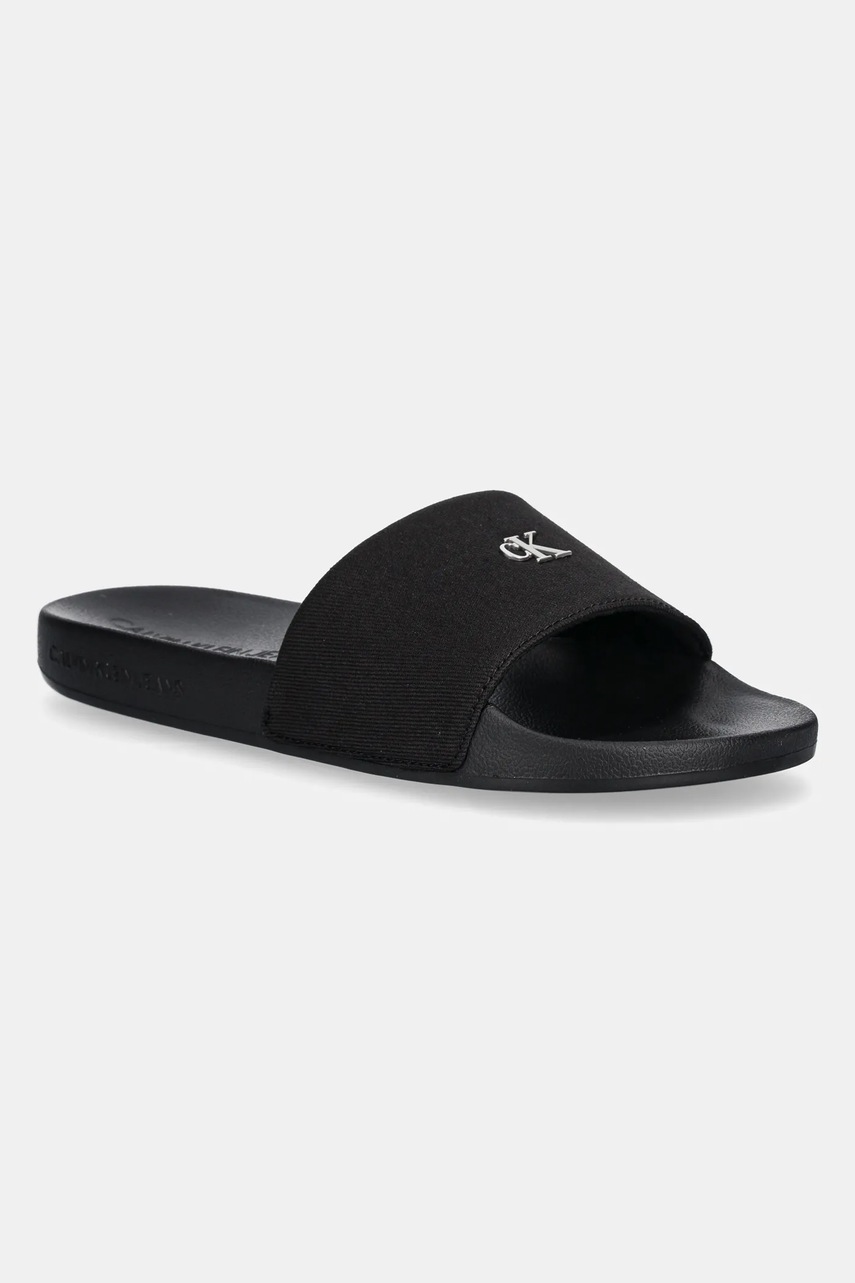 

Чехли Calvin Klein Jeans SLIDE MONOGRAM HARDWARE в черно YW0YW01713, Черен