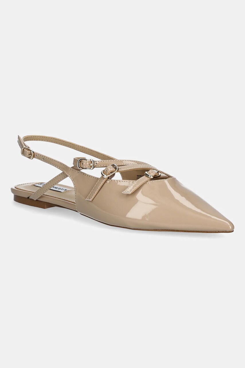 Steve Madden balerini Cianna culoarea bej, cu toc deschis, SM11003709