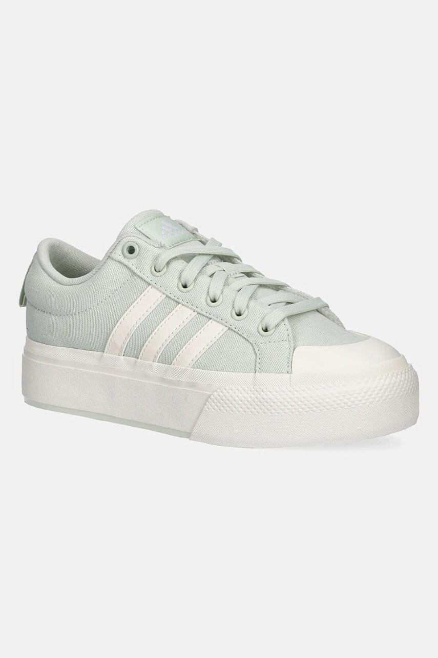 adidas tenisi Bravada 2.0 Platform femei, culoarea verde, JI1800