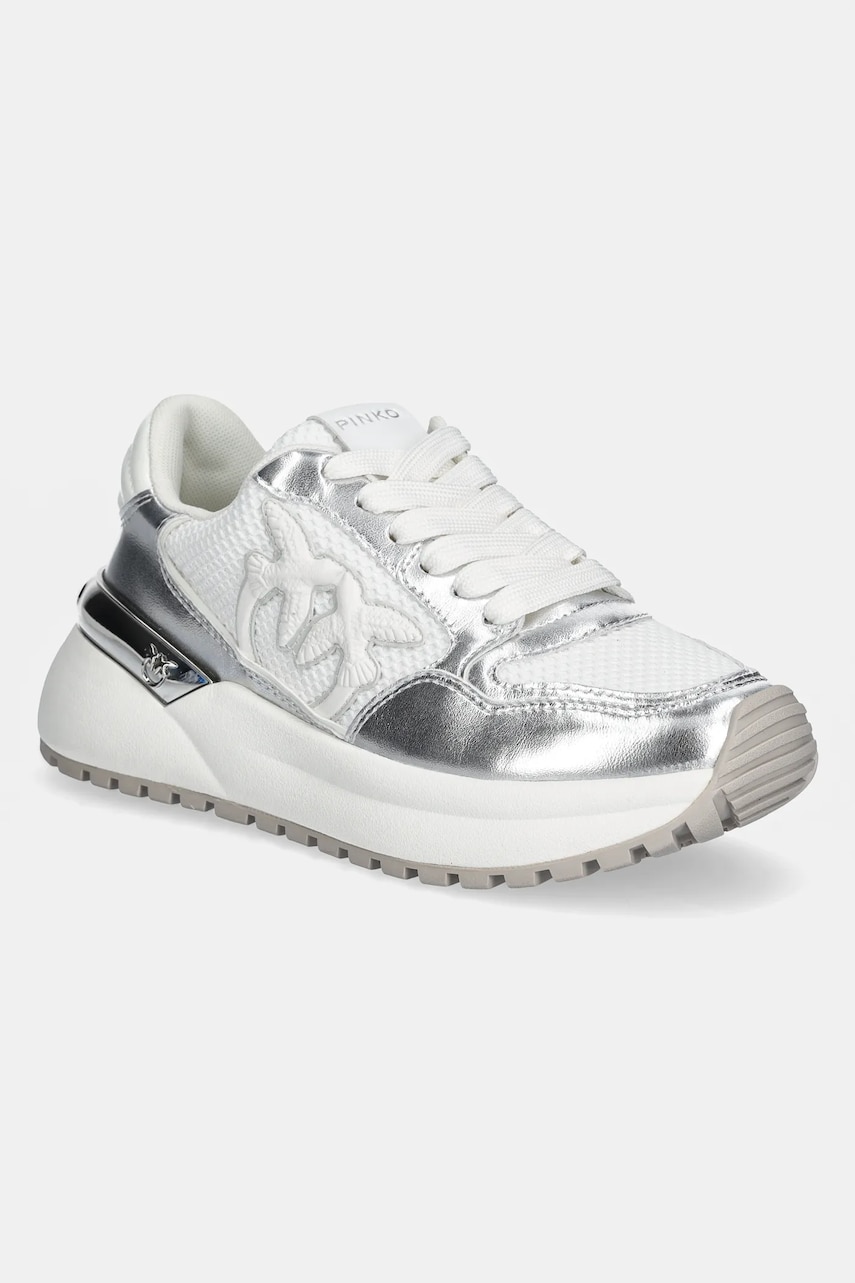 Levně Tenisky Pinko Gem stříbrná barva, SS0055 E021 ZZF