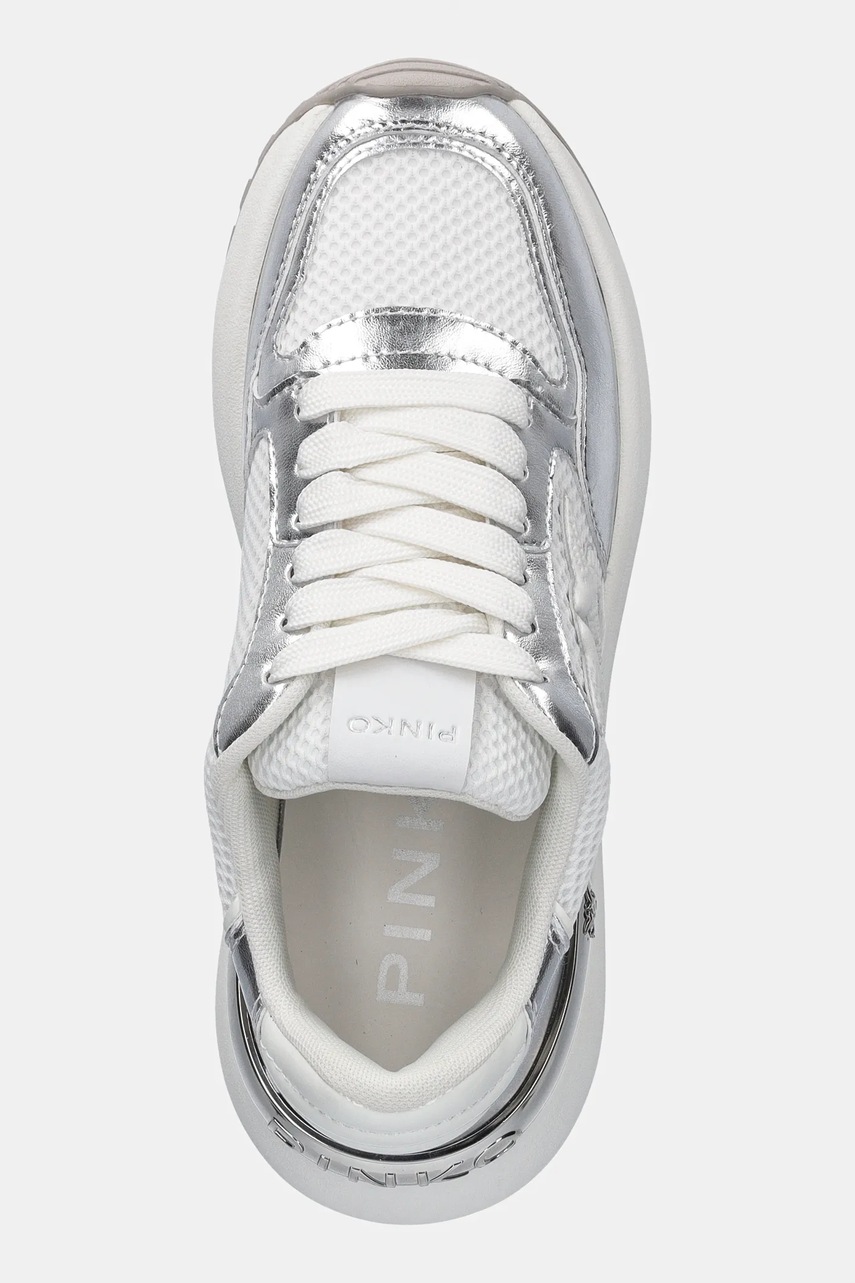 Αθλητικά Pinko Gem χρώμα: ασημί, SS0055 E021 ZZF φωτογραφία