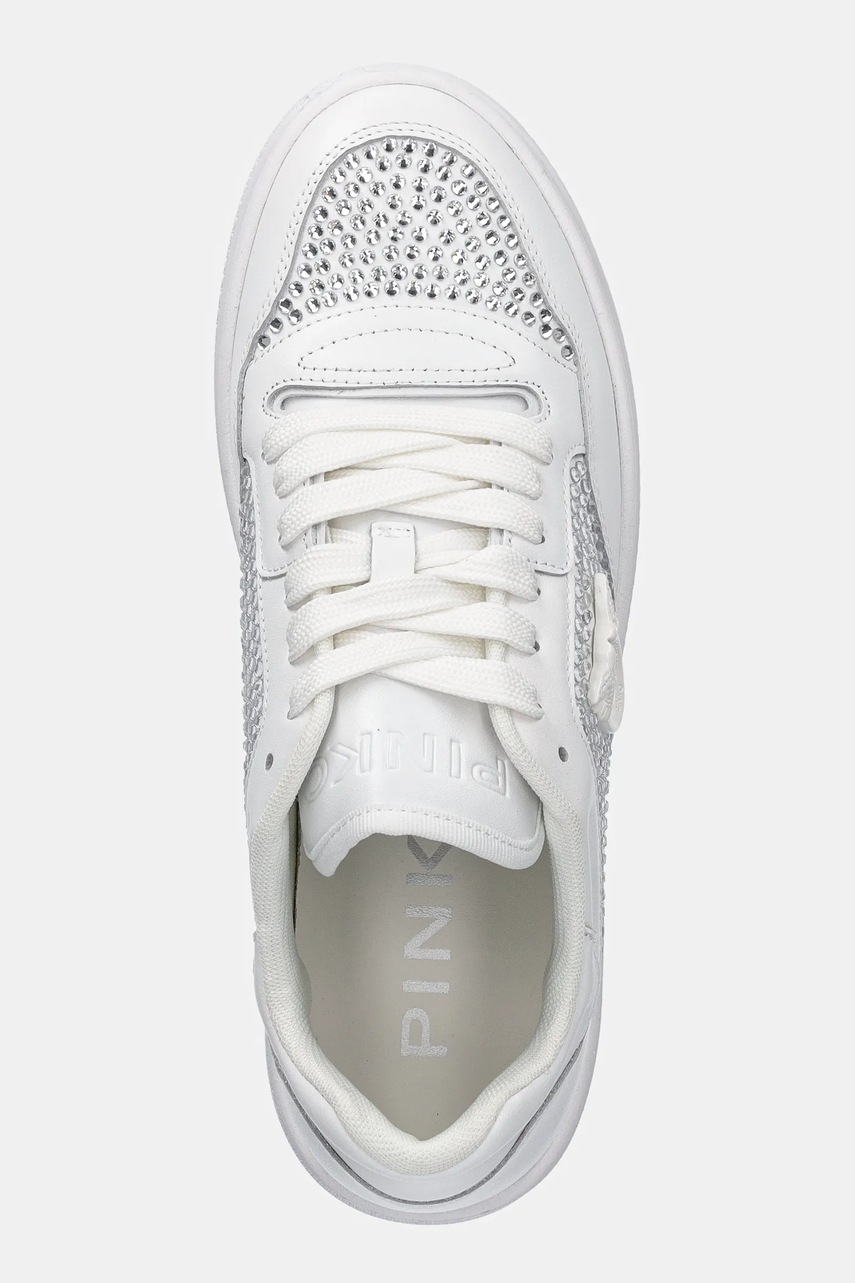 Δερμάτινα αθλητικά παπούτσια Pinko Mandy χρώμα: άσπρο, SS0081 P082 Z1B φωτογραφία