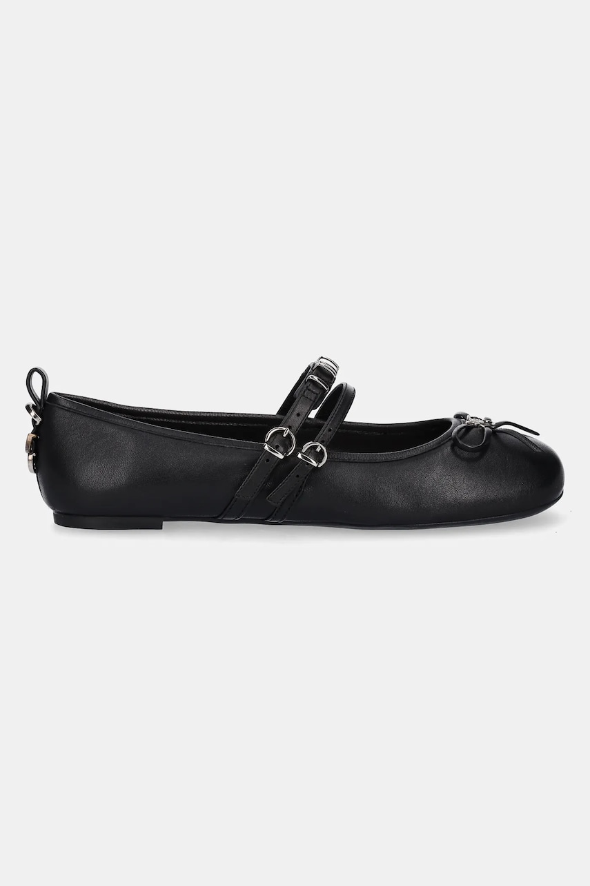 Кожаные балетки Pinko Gioia цвет чёрный SD0297 P003 Z99 Кожаные балетки Pinko Gioia цвет чёрный SD0297 P003 Z99