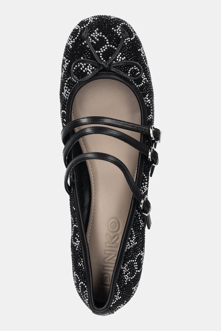 Μπαλαρίνες Pinko Gioia χρώμα: μαύρο, SD0299 E025 Z99 φωτογραφία