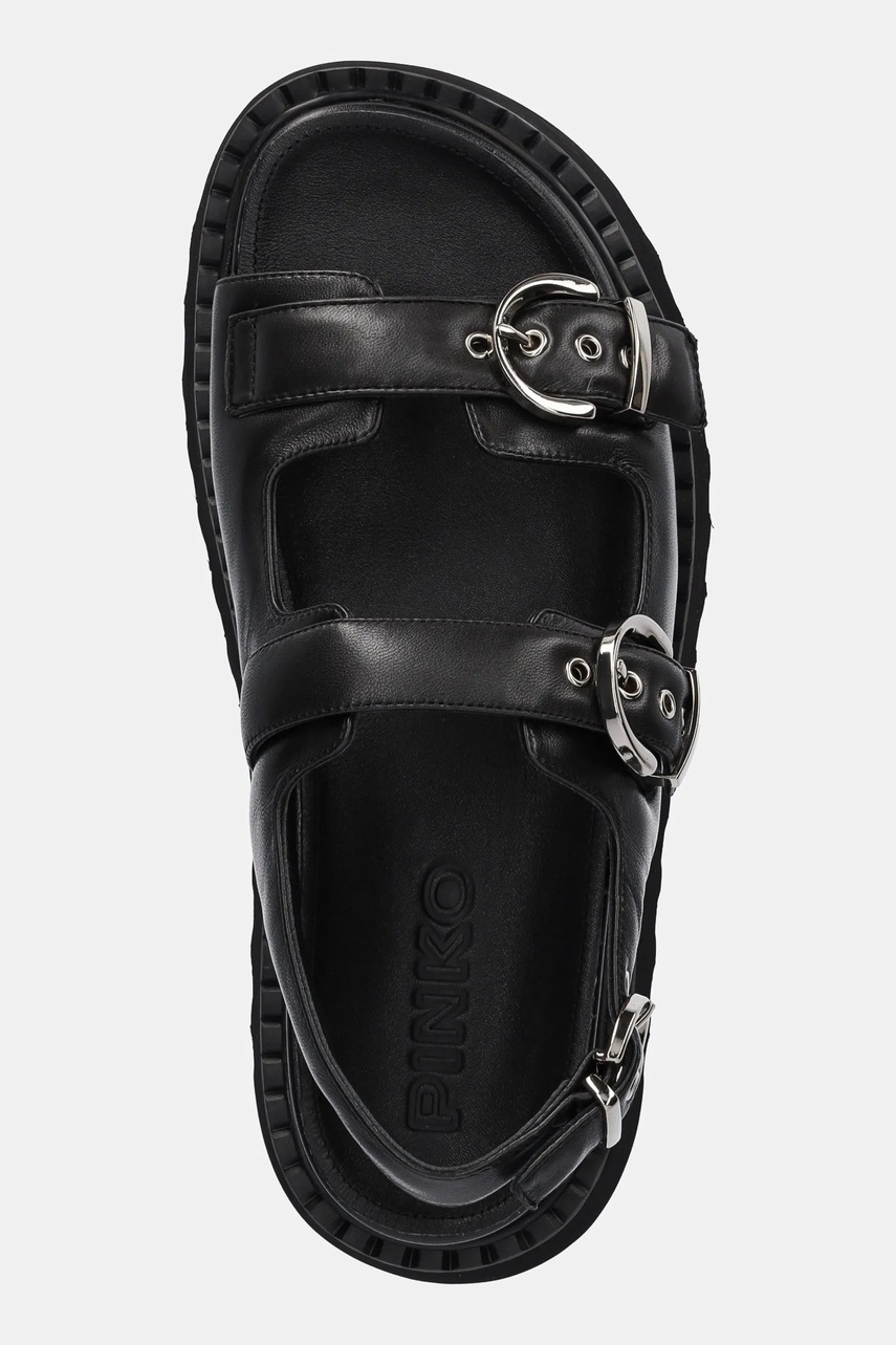 Δερμάτινα σανδάλια Pinko Kate χρώμα: μαύρο, SD0293 P003 Z99 φωτογραφία