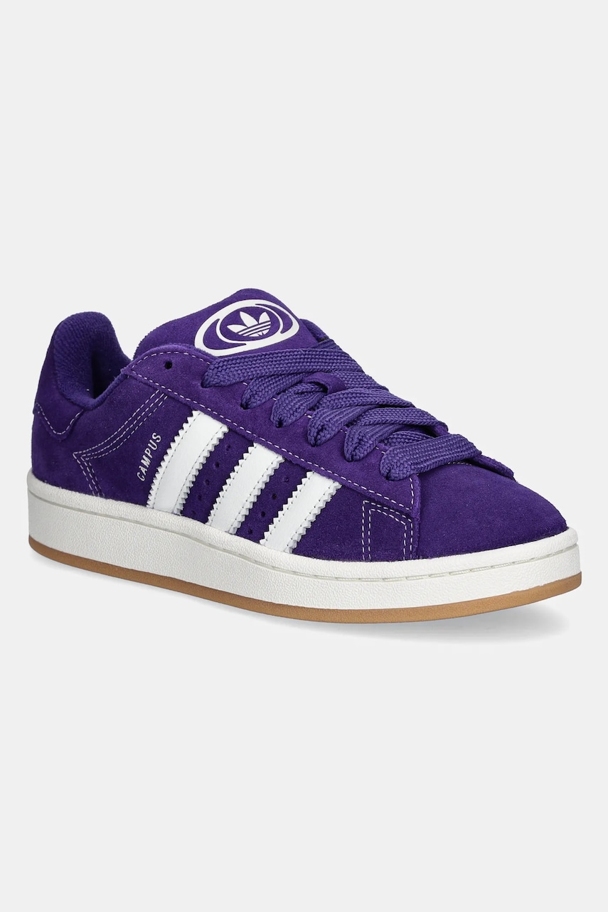 adidas Originals sneakers din piele întoarsă Campus 00s culoarea violet, JH7284