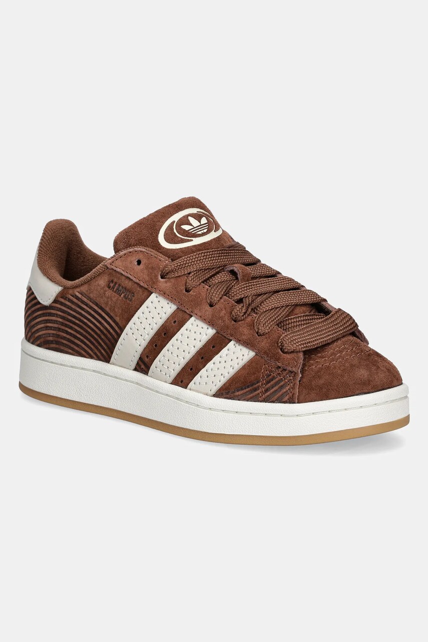 adidas Originals Adidasi din piele intoarsa Campus 00s culoarea maro, JQ7671