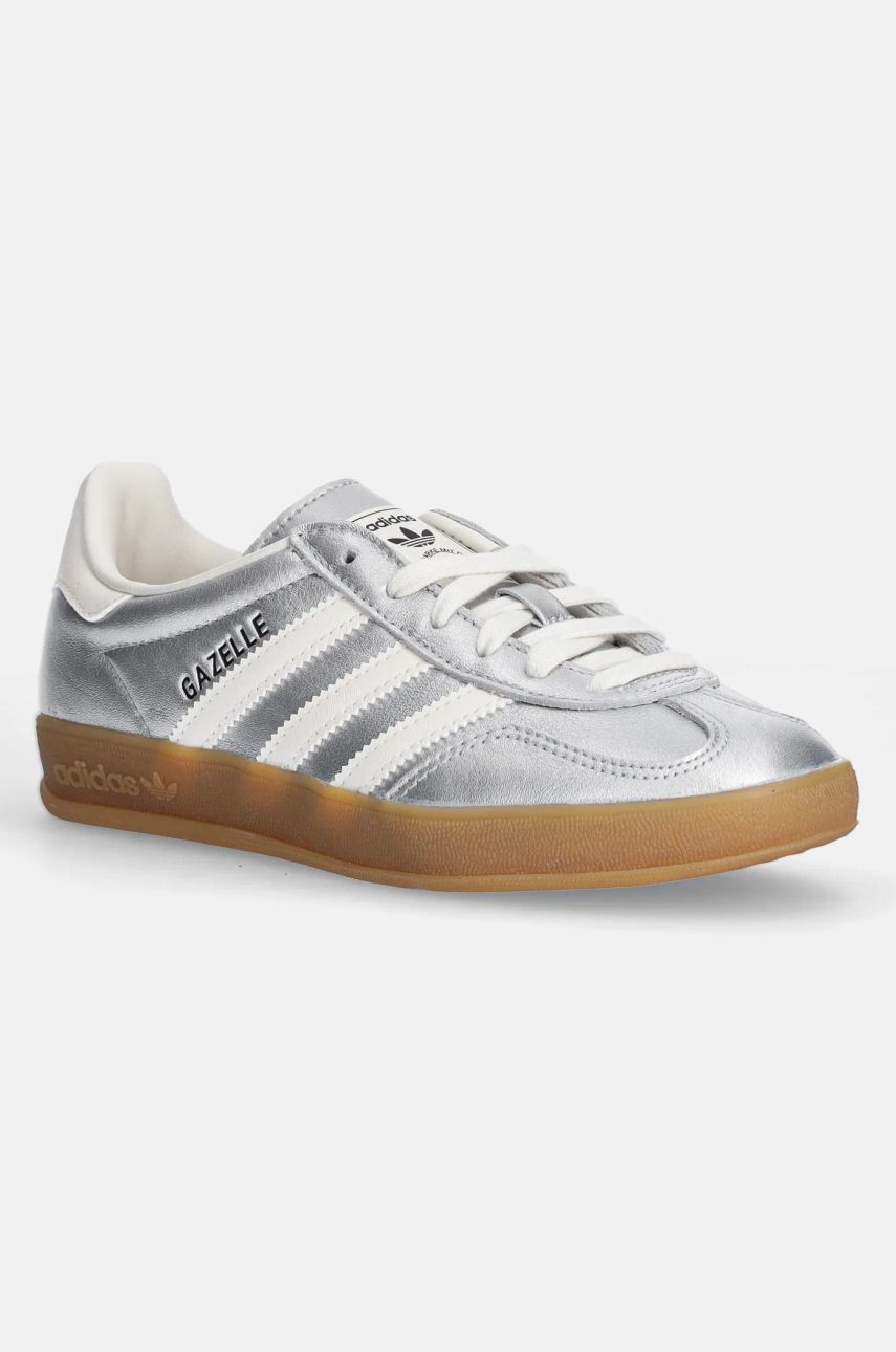 adidas Originals sneakers din piele Gazelle Indoor culoarea argintiu, JR1206