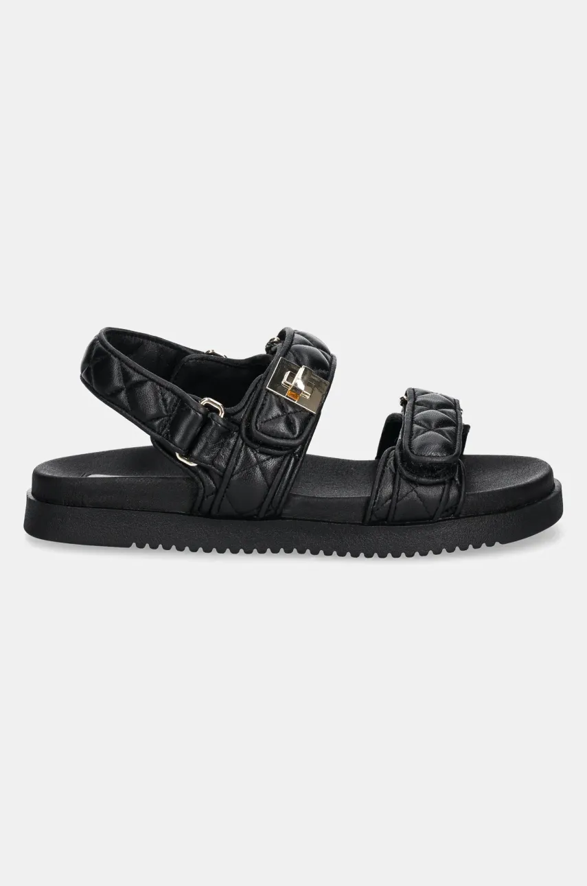 Кожаные сандалии Steve Madden Mona-Q женские цвет чёрный SM11003792 Кожаные сандалии Steve Madden Mona-Q женские цвет чёрный SM11003792