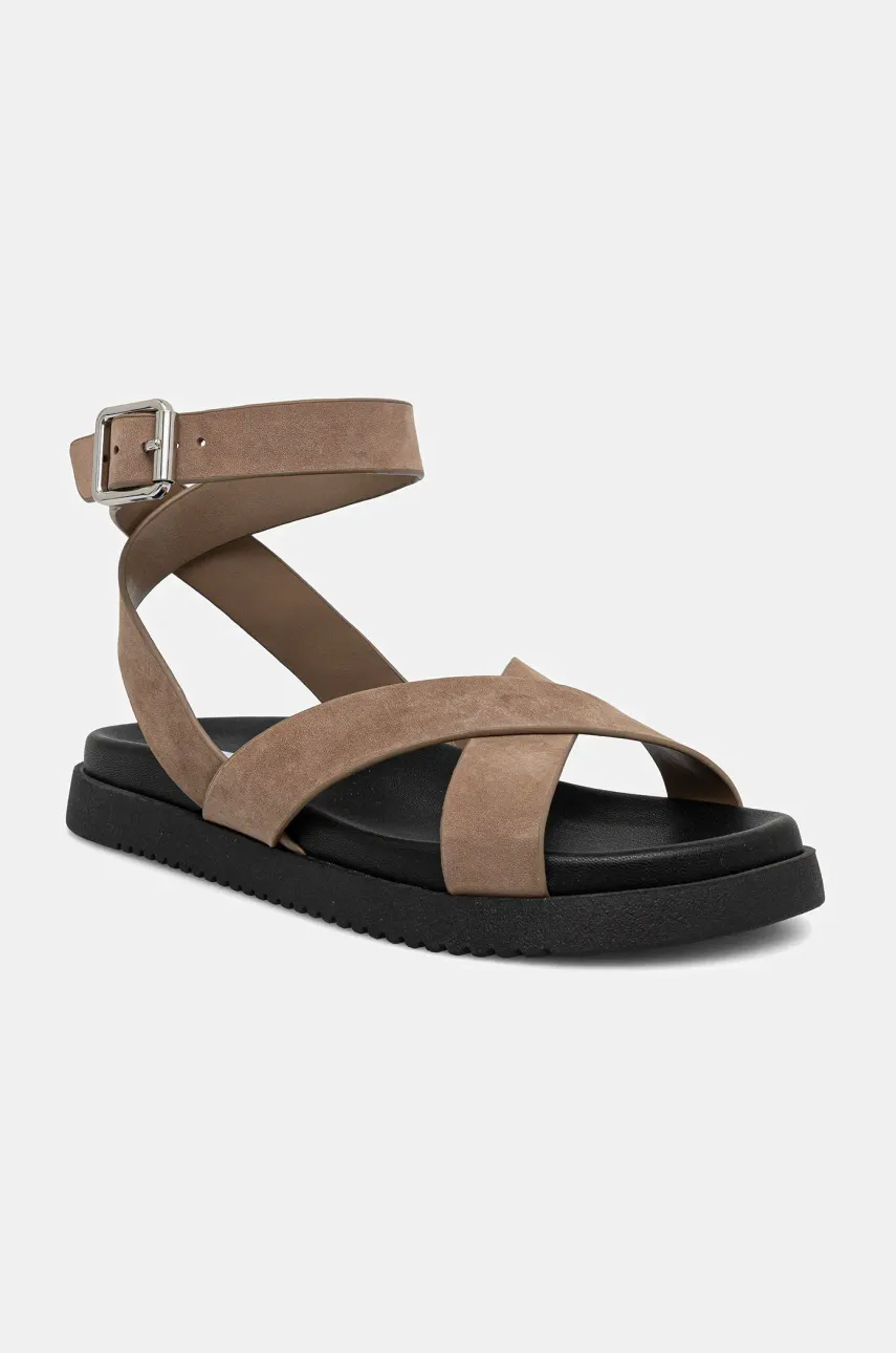 Steve Madden sandale din piele întoarsă My Bestie femei, culoarea maro, SM11003787
