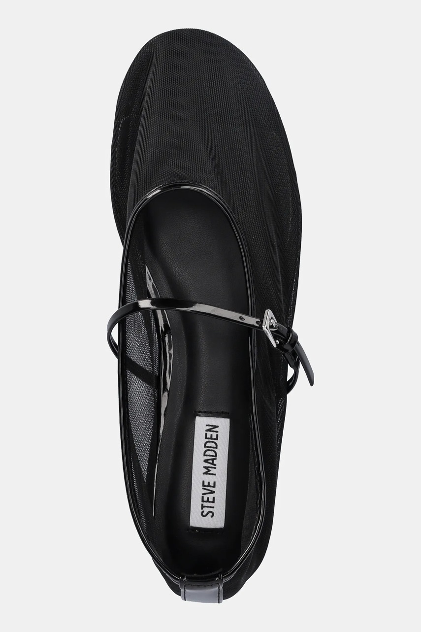 Μπαλαρίνες Steve Madden Mash χρώμα: μαύρο, SM11003765 φωτογραφία