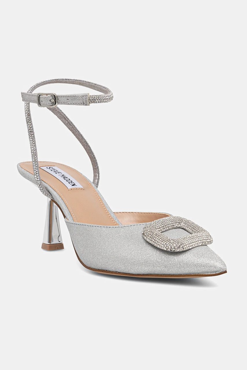 Steve Madden pantofi cu toc Florenzia culoarea argintiu, SM11003738