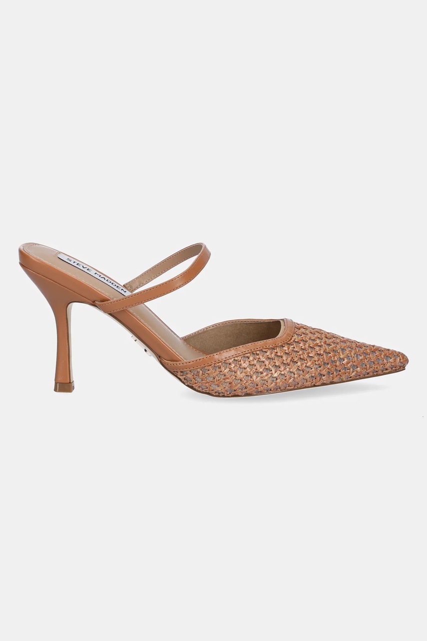 Шлепанцы Steve Madden Brinley женские цвет коричневый на шпильке SM11003704 Шлепанцы Steve Madden Brinley женские цвет коричневый на шпильке SM11003704