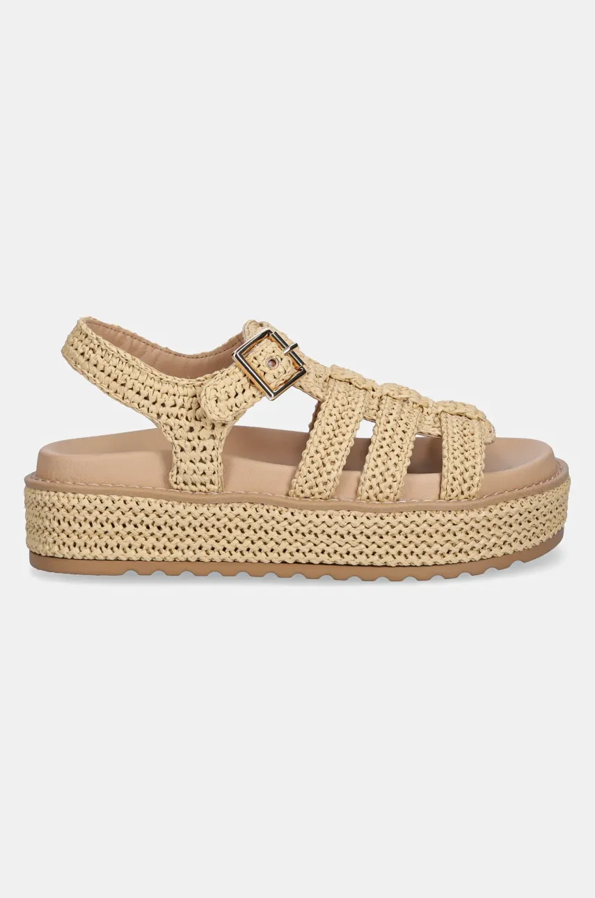 Сандалии Steve Madden Beeline женские цвет бежевый на платформе SM11003692 Сандалии Steve Madden Beeline женские цвет бежевый на платформе SM11003692