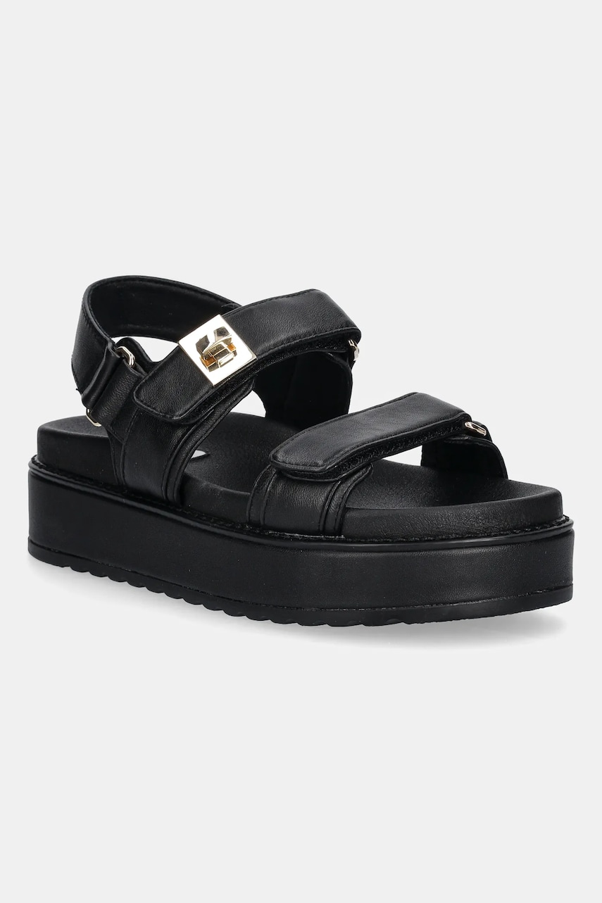 Steve Madden sandale de piele Bigmona culoarea negru, cu platforma, SM11003458