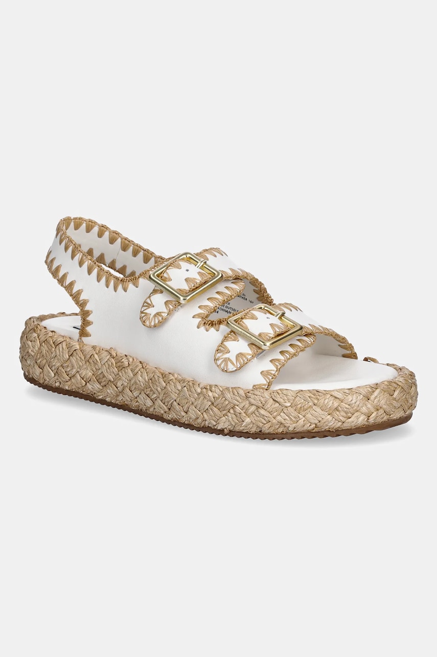 Steve Madden sandale de piele Portofino femei, culoarea alb, cu platforma, SM11003073