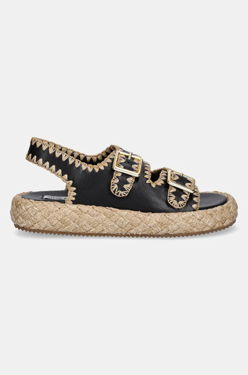 Кожаные сандалии Steve Madden Portofino женские цвет чёрный SM11003073 Кожаные сандалии Steve Madden Portofino женские цвет чёрный SM11003073