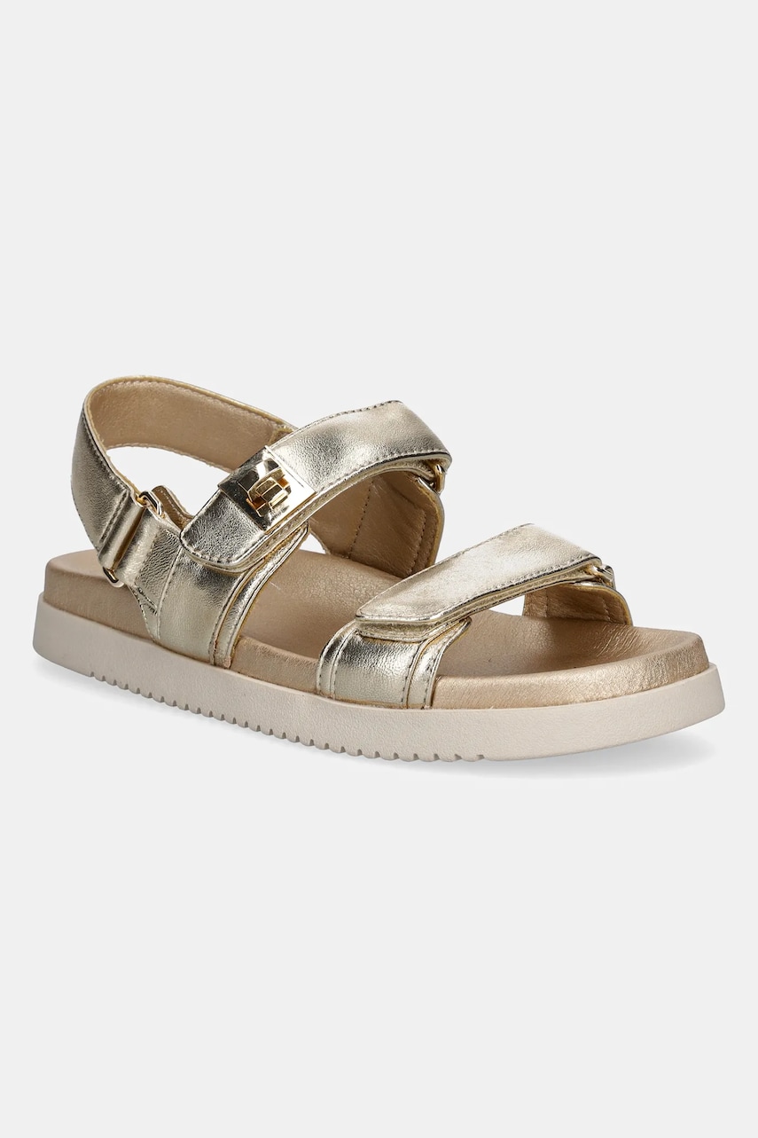 Steve Madden sandale de piele Mona femei, culoarea auriu, SM11002535 Steve Madden sandale de piele Mona femei, culoarea auriu, SM11002535