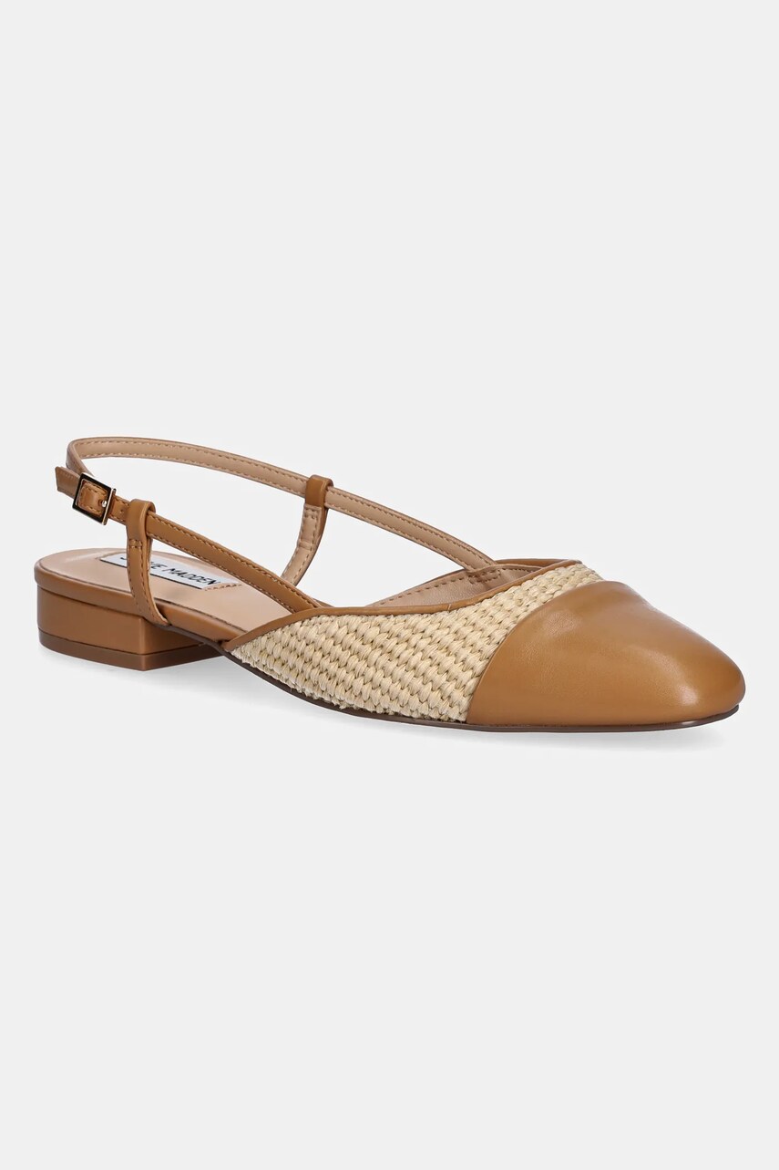 Steve Madden balerini Belinda culoarea bej, cu toc deschis, SM11002823