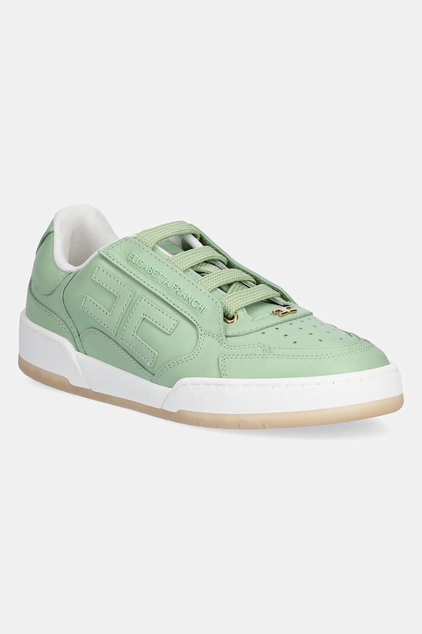 Elisabetta Franchi sneakers femei, culoarea verde, SA48G51E2