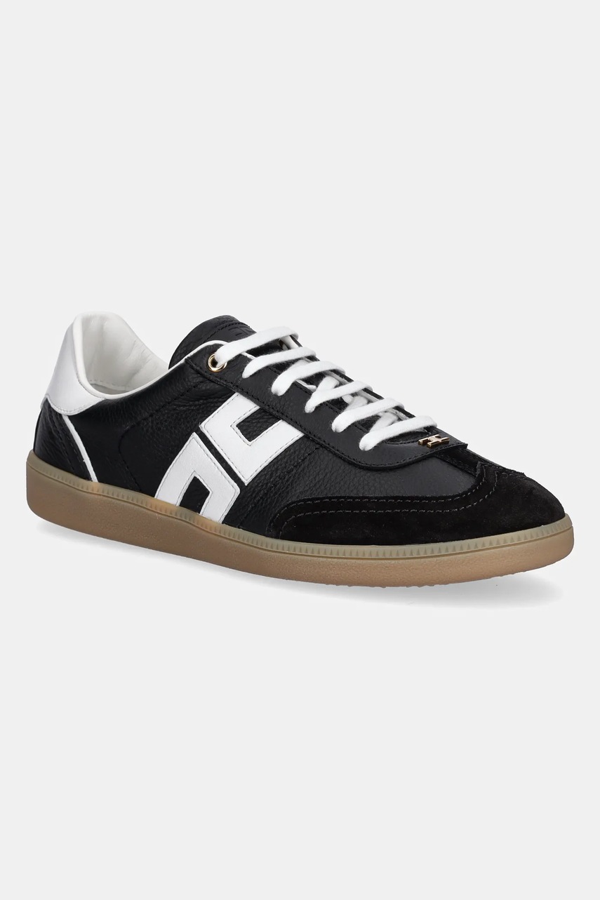 Elisabetta Franchi sneakers din piele femei, culoarea negru, SA50G51E2