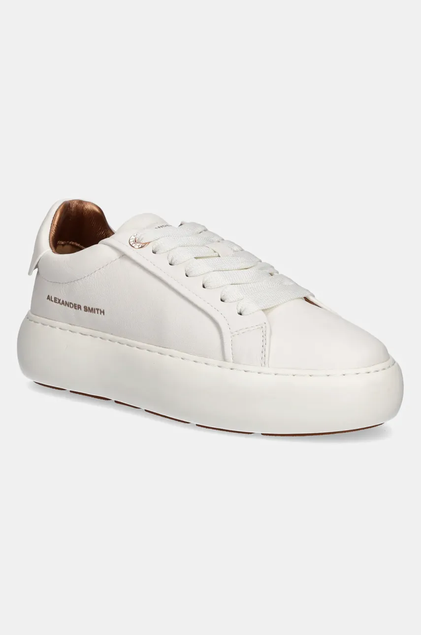 Alexander Smith sneakers din piele Soho femei, culoarea alb, ASBBSOW3560TWT