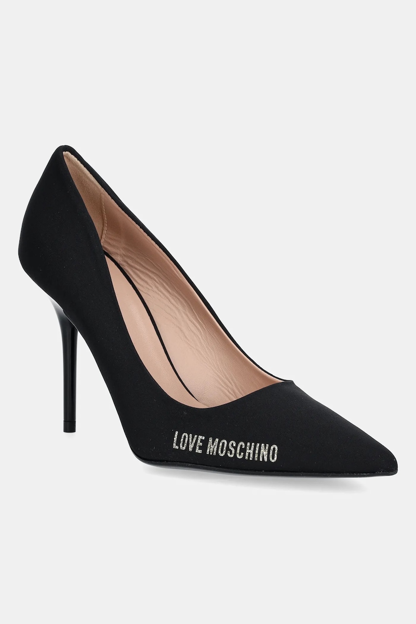 Love Moschino pantofi cu toc culoarea negru, JA10059G1MIM0000