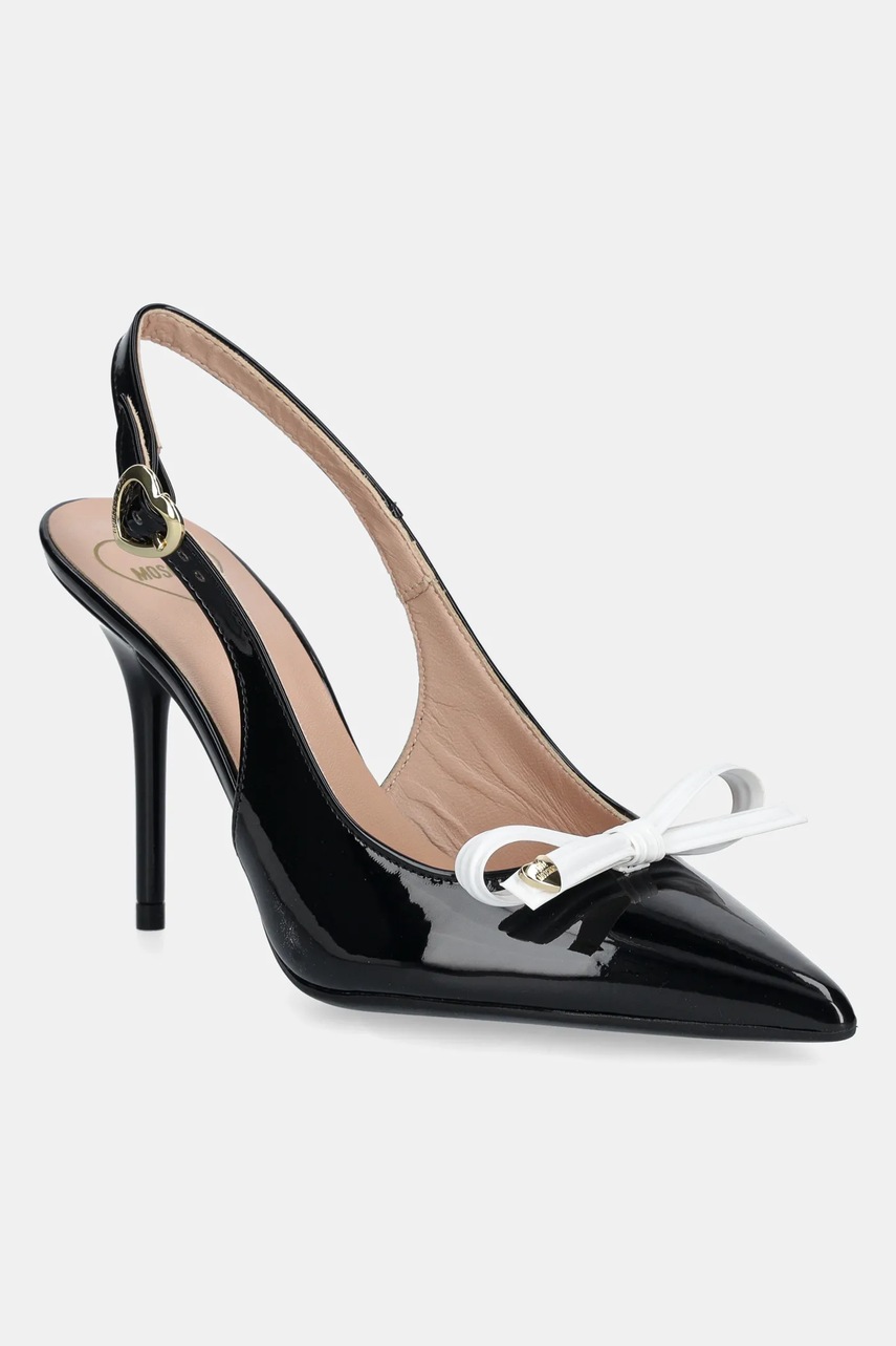 Love Moschino pantofi cu toc culoarea negru, JA10069G1MIH100A