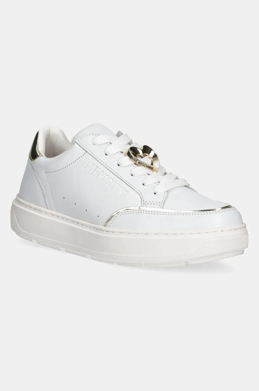 Love Moschino sneakers culoarea alb, JA15214G1MIA610A